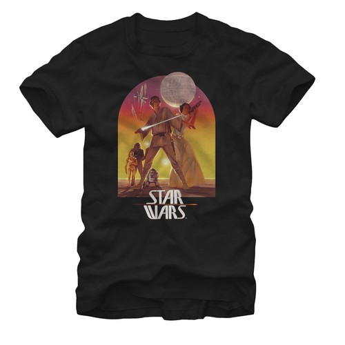 Star Wars Ralph McQuarrie Luke and Leia Mens Graphic T Shirt