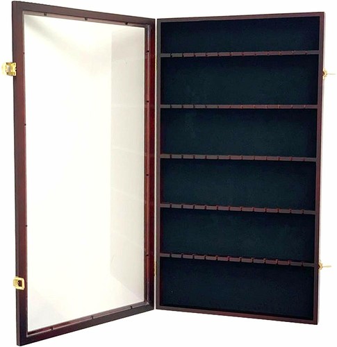 60 Spoon Rack Display Case Holder Wall Cabinet Lockable UV Protection 60 Spoon Rack Display Case Holder Wall Cabinet Lockable UV Protection