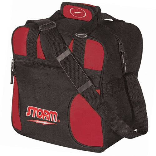 Storm SOLO 1 Ball Tote Bowling Bag Black//Red Holds Shoes Up To Mens 12