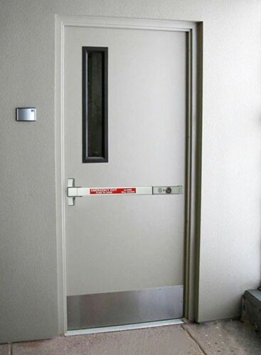 Commercial Door Push Bar Panic Exit Device With Alarm Sprayed Aluminum