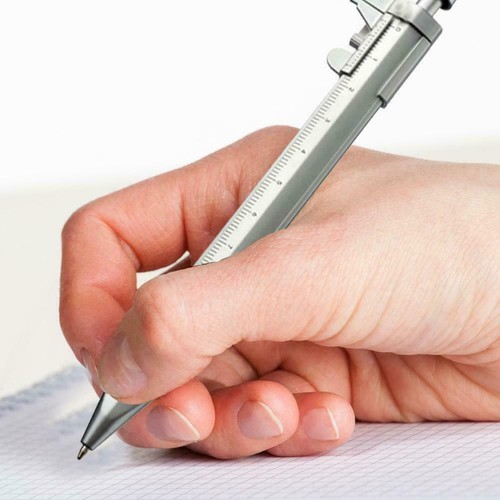0-100mm Multifunction Ballpoint Pen Vernier Caliper Ball Stationery Roller Y6C6