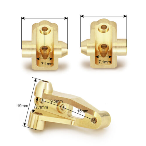Details about   67g Heavy Duty Brass Axle Lower Shock Mount Kit for 1/10 RC TRX-6 Upgrade Parts 