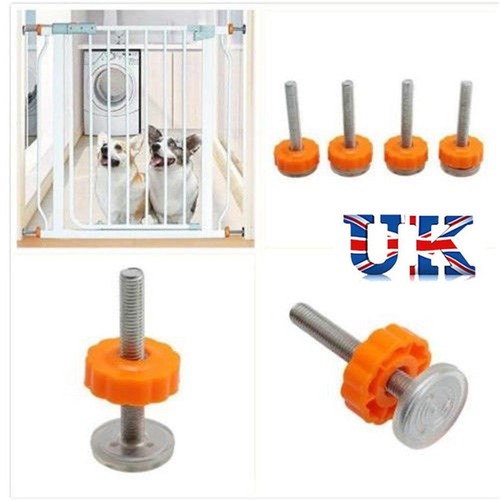 Baby Safety Stairs Gate Screws//Bolts with Locking Nut Spare Part Accessories Kit