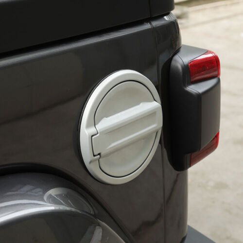 For 2018 JEEP Wrangler JL Fuel Filler Door Gas Cap Lid Cover Accessories Silver