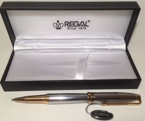Regal Executive Lightweight Gold Edged Roller Ball Pen Gift Boxed George