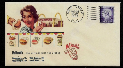 1960s McDonalds Featured on Limited Edition Collector/'s Envelope *OP309