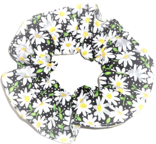 Hair Scrunchie Daisies Daisy Scrunchies by Sherry Ponytail Holder Ties New 