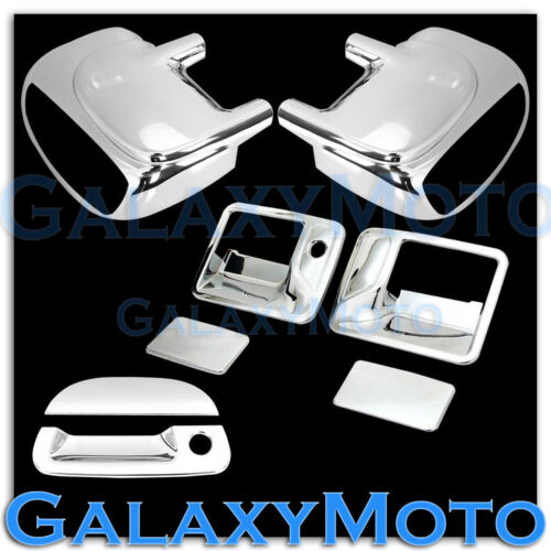 Ford F250+F350+F450 Chrome Mirror W/Signal+2 Door Handle No KH+Tailgate Cover 