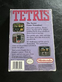 Tetris (Nintendo Entertainment System, NES) Complete -Tested W/ Poster And Case