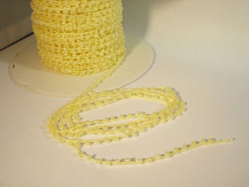 jaune 10 mètres #s53 Perles//chaînes fasses du crochet