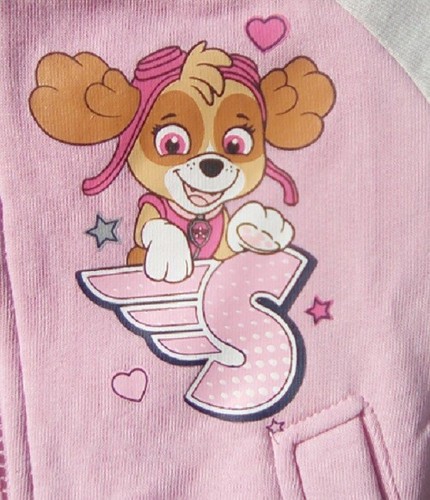 /"Skye/" chica Rose-gris talla 98-128 Paw Patrol College chaqueta-sweatjacke