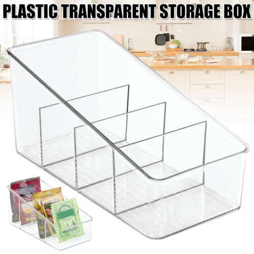 Large Plastic Food Packet Organizer For Kitchen Pantry Cabinet Countertop Hold 