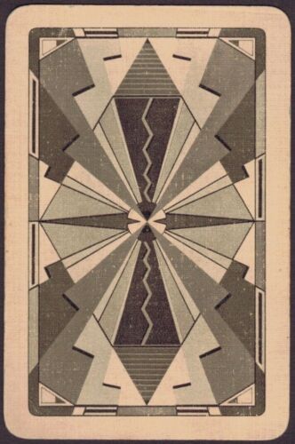 Details about   Playing Cards Single Card Old Vintage Art Deco ABSTRACT GEOMETRIC DIAMOND B 