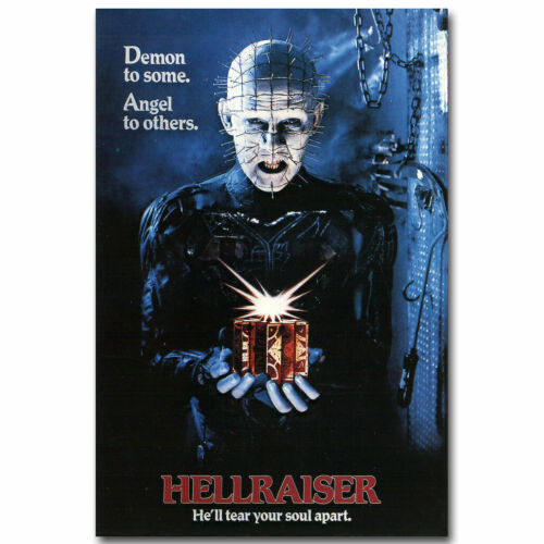 Hellraiser 1 2 Classic Horror Movie Poster HD Canvas Art Print 12 16 20 24" Size 