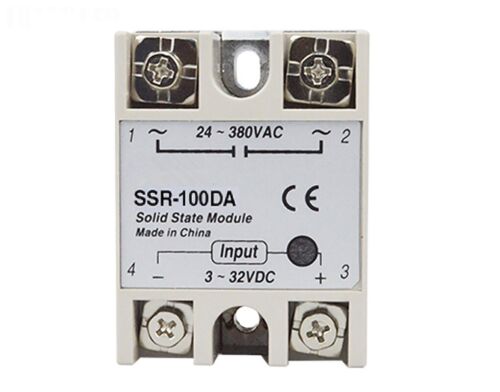 SEMI-CONDUCTEURS Relais Solid state relay 100 A 3-32vdc 24-380vac ssr-100 car 