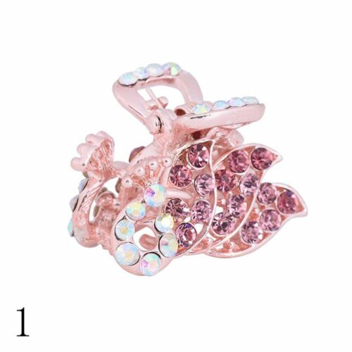 Details about  / Style Rhinestone Jewelry Crystal Hairpins Claw Barrette Mini Hair Clip Metal