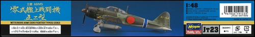 Hasegawa 1//48 Japanese Navy Mitsubishi A6M5 Mitsubishi A6M Zero 52-inch plastic