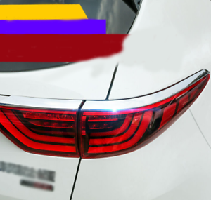 ABS Chrome Rear Tail Light Lamp Molding Trim Cover For Kia Sportage 2017