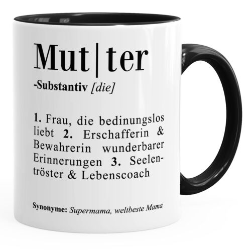 Kaffee-Tasse Definition Mutter Mama Duden Wörterbuch Dictionary Geschenk-Tasse 