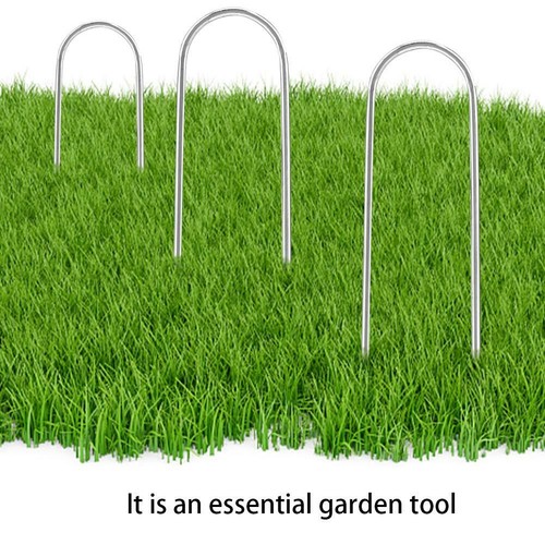 100 Stück Erdanker Bodenanker Erdnägel 150mm für Gartenvlies Unkrautvlies Zelt