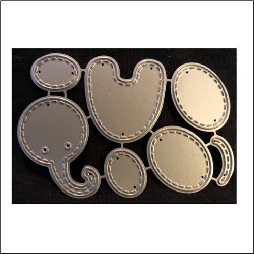 Elephant metal die Impression Obsession Cutting Dies DIE425-L Patchwork animal