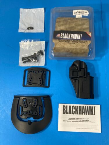 Details about  / Blackhawk 410541BK-R Right Hand Serpa CQC Holster w// Paddle Fits Ruger SR9 RIGHT