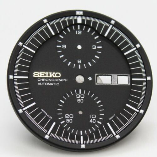 Black Dial with Ring For SEIKO Jumbo 6138-3002 6138-3003 6138-3000 6138 3009 