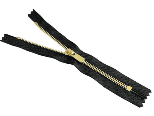 36” EXCELLA Zipper YKK #5 Golden-Brass Automatic Lock Slider Closed-End 4" 
