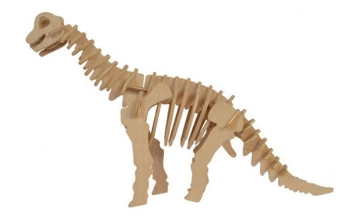 Tyrannosaurus Dinosaur 3D Wood Model Kit Jurassic Jigsaw Intelligence Puzzle 