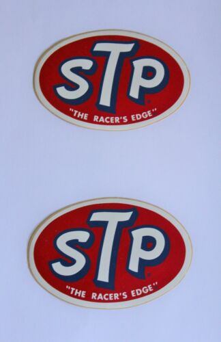 1968 STP 2 VINTAGE THE RACERS EDGE 4/" STICKERS DECALS NASCAR NHRA PETTY NOS