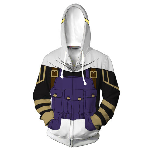 Boku no My Hero Academia Amajiki Tamaki Cosplay Hoodie Zipper Jacket Sweatshirt 