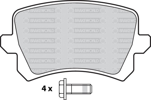 OEM SPEC FRONT AND REAR PADS FOR VOLKSWAGEN TIGUAN 2.0 TD 2007