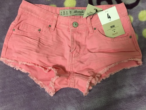 Denim Pink Mini Shorts Tapered Shorts Primark Women/'s Ladies Shorts