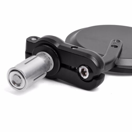 Black Motorcycle 7//8/" Bar End Rearview Side Mirrors Fit For Bobber Cafe Racer