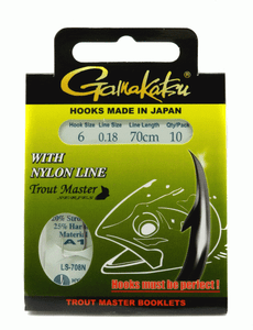 Gamakatsu Trout Master a1 ls-708n 70 cm Taille 6