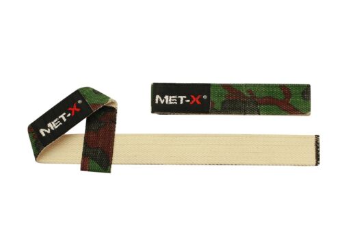 Met-X Haltérophilie Bretelles Power Levage tirant Bretelles Army Green Ltd Edition