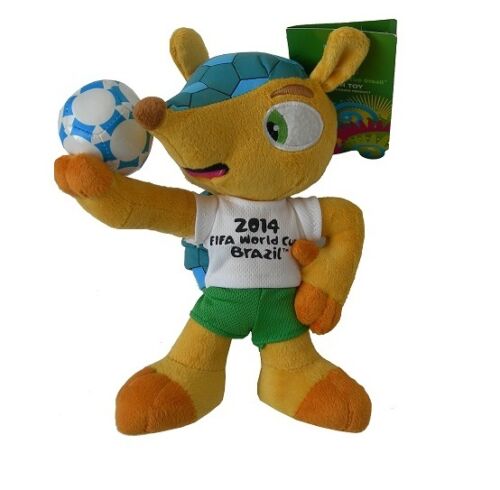 13cm WORLD CUP 2014 BRAZIL MASCOT PLUSH TOY FULECO 
