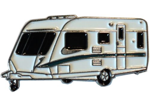 Quality Caravan Touring Holiday Mobile Home Traveller Metal Enamel Badge NEW 