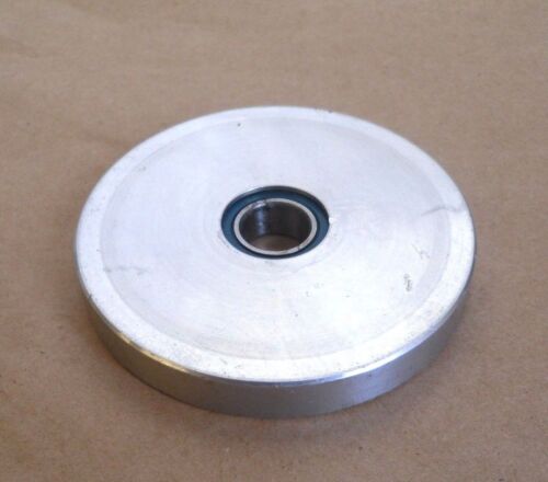 3.694/"/' OD IDLER ALUMINUM PULLEY 1//2/" WIDE 5//8/" BORE FLAT WITHOUT FLANGES