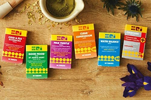 Burdock Root and Blue Flag Rhizome Tablets HRI Clear Complexion To Relieve Mi