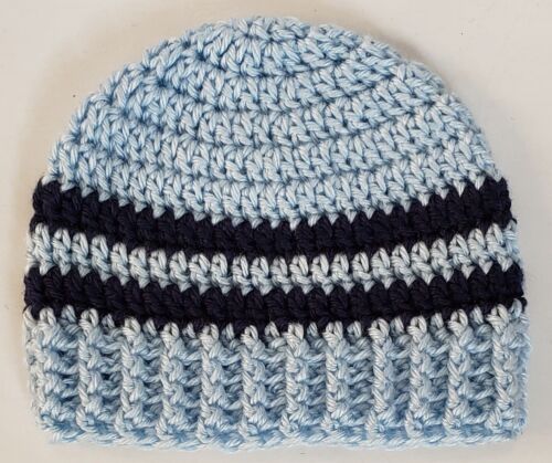 SALE Beanie 3-6 Months Hat Boys Girls Baby 1 EACH Handmade Crochet Striped 