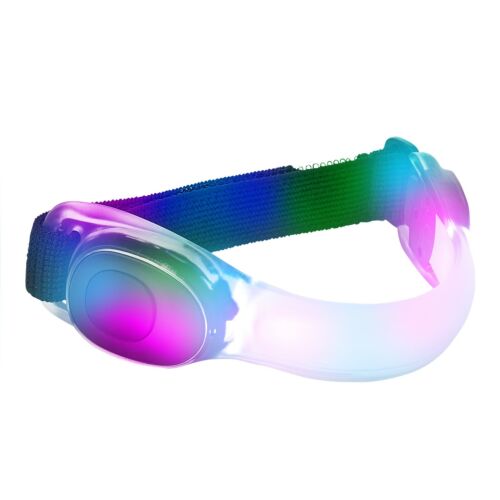 2 Multicolour LED Running Armband Reflective Flashing Running Jogging Visibility 