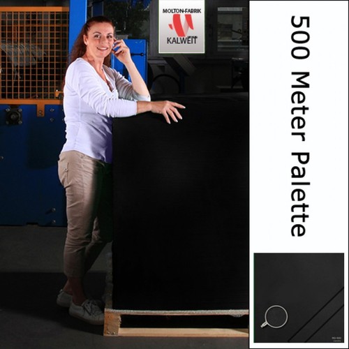 B1 Bühnenmolton-Molton-Stoff SCHWARZ 3m breit 300gr Foto Studio Hintergrund