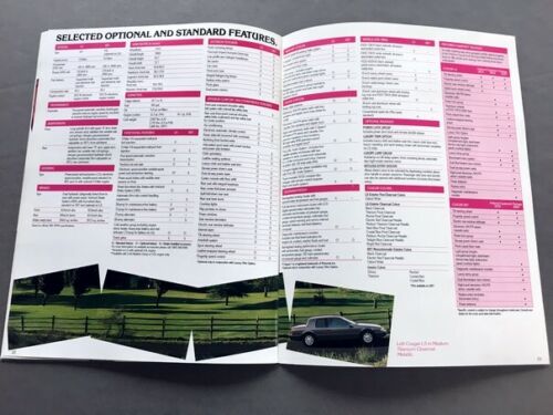 1991 Mercury Cougar LS and XR-7 XR7 Original 24-page Car Sales Brochure Catalog