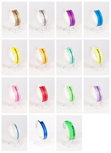 TYVEK WRISTBANDS variety of colours -Security Event Paper Like id bands,all qtys