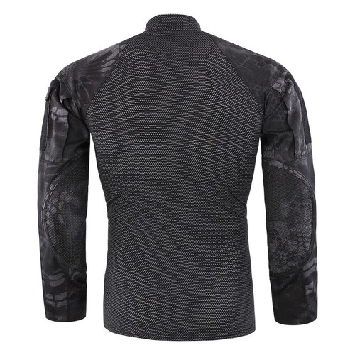 Herren Military Shirt Tactical Army Combat Shirt Langarm Freizeit T-shirt Casual