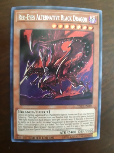 Red-Eyes Alternative Black Dragon TN19-EN005 Prismatic Secret Rare NM