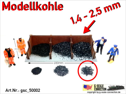 Piste Modèle h0 charbon charbon chute de matières 1,4-2,5mm gsc_50002 Zip-Sachet environ 250-260gr. 