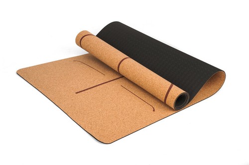 Liège naturel Eco-Friendly Non-Dérapant Pilates Yoga Fitness Exercice Tapis