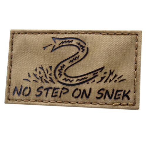 no step on snek IR tan coyote DTOM military tactical army patch
